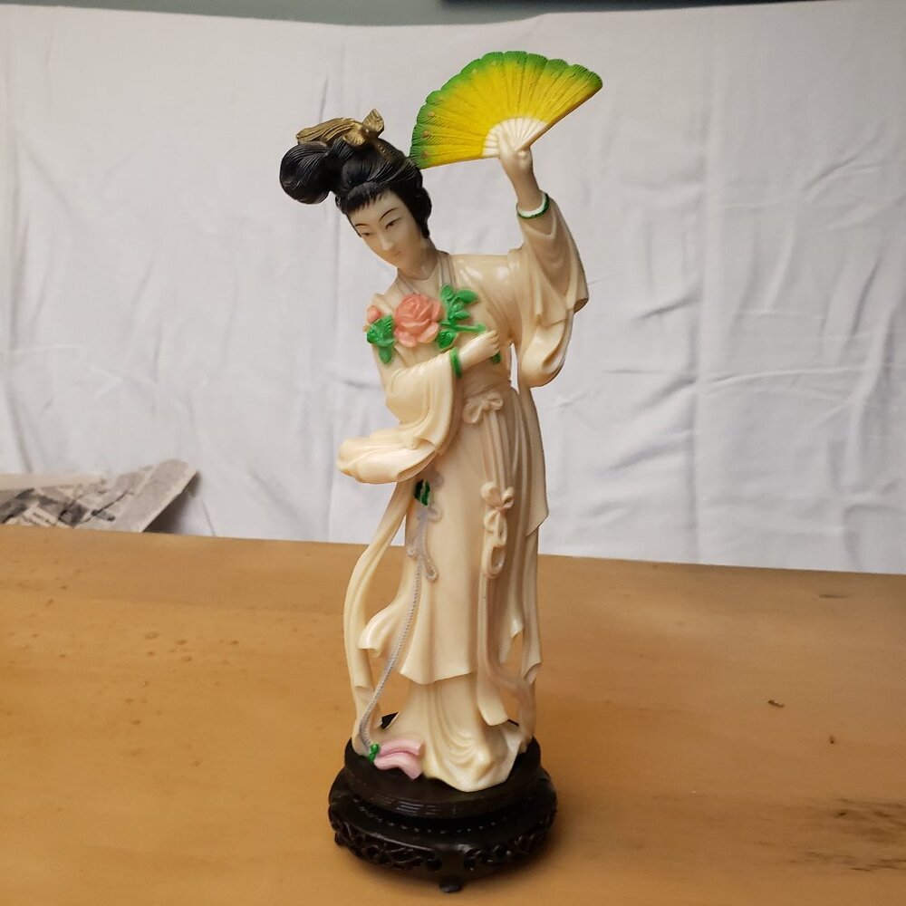 VTG Vita Hong Kong Geisha Woman Celluloid Figurine